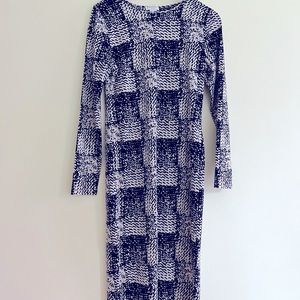 CARMEN by Carmen Marc Valvo - Long Sleeve Midi Dress - Size L - Retail $159